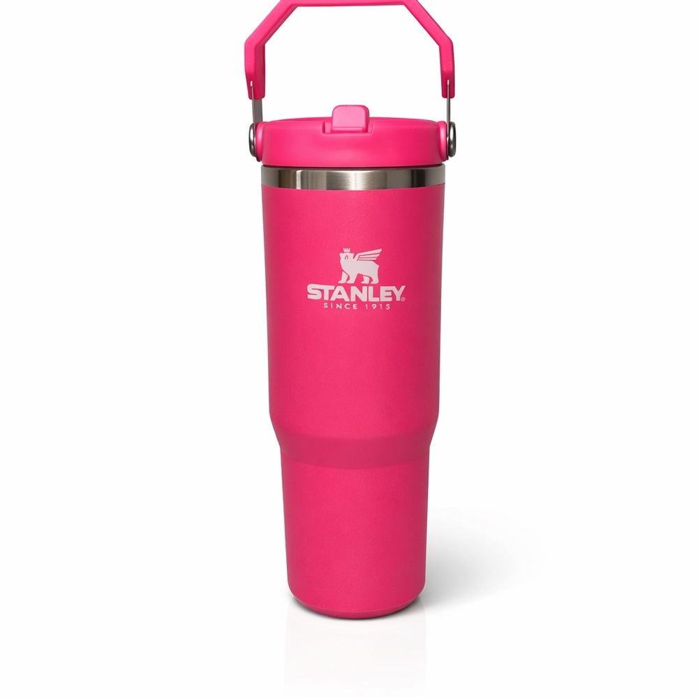 Stanley 30oz. Pink Flip Straw Tumbler with Straw and Lid - Picture 2 of 2